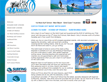 Tablet Screenshot of firstwavesurfing.com.au